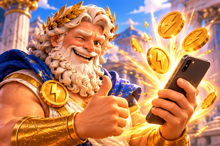 Zeus playing on his smartphone